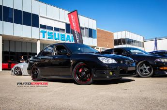 SUBARU WRX MR116 MATTE BLACK RED EDGE